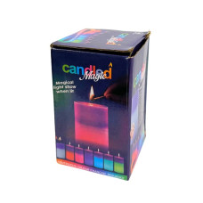 Свічка парафінова 10 см Candled Magic LED бавовняний гніт білий з зеленим (RZN-23095502)