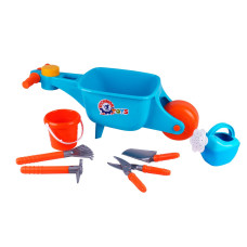 Дитячий ігровий набір 7в1 Садові інструменти Technok Toys 8485 з тачкою (RZN-23099708)