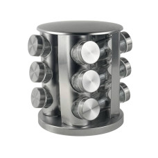 Набір для спецій Empire EM3164 скло 12 ємностей сріблястий (RZN-23102159)