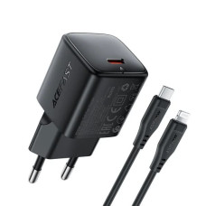 Зарядний блок живлення Type-C ACEFAST A118 mini GaN 30 W 5 V 3 A чорний (RZN-23104994)