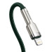 Кабель Type-C/Apple Lightning 1 м Baseus Cafule Series Metal 20 Вт зелений (RZN-23106806)