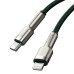 Кабель Type-C/Apple Lightning 1 м Baseus Cafule Series Metal 20 Вт зелений (RZN-23106806)