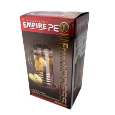 Чайник френч-прес Empire EM1735 скло 600 мл сріблястий (RZN-23097199)