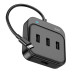 USB-хаб зовнішній 4 порти HOCO HB31 Easy Type-C 0.2 м чорний (RZN-23099850)