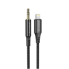 Аудiокабель Apple Lightning/3.5 мм AUX 1 м BOROFONE BL7 Digital Audio чорний (RZN-23099928)