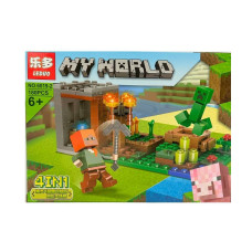 Конструктор Minecraft 6019-1 My World 180 деталей (RZN-23100636)