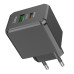 Зарядний блок живлення Type-C+USB HOCO CS14A Ocean 20 W 12 V 1.67 A чорний (RZN-23103426) Зарядний блок живлення Type-C+USB HOCO CS14A Ocean 20 W 12 V 1.67 A чорний (RZN-23103426)