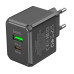Зарядний блок живлення Type-C+USB HOCO CS14A Ocean 20 W 12 V 1.67 A чорний (RZN-23103426) Зарядний блок живлення Type-C+USB HOCO CS14A Ocean 20 W 12 V 1.67 A чорний (RZN-23103426)