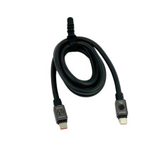 Кабель Type-C/Type-C 1.2 м Usams US-SJ684 100 Вт чорний (RZN-23100568)