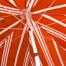 Пляжна садова парасолька 1.8 м ProBeach Смужки Anti-UV з нахилом та чохлом червоний (RZN-23098938)