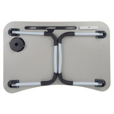 Столик-підставка для ноутбука USB з ліхтариком та вентилятором 60 х 40 х 26 см чорний (RZN-23103849)