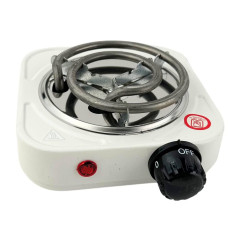 Настільна електроплита спіральна 1 конфорка Hot Plate JX-500W метал 500 Вт білий (RZN-23101516)