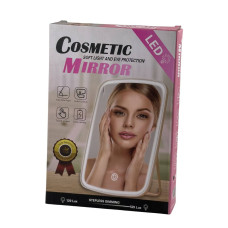 Дзеркало косметичне настільне з LED підсвіткою TVT-11 рожевий (RZN-23103850)