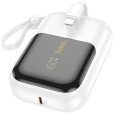 Універсальна мобільна батарея 10000 mAh Hoco Q20 Fountain 22.5 W повербанк з дисплеєм білий (RZN-23100983)