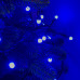 Світлодіодна гірлянда-нитка чорний дріт 300 LED Xmas кулька маленька матова 12.5 м 8 режимів синій (RZN-23092273)