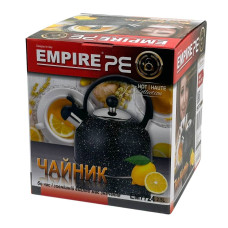 Чайник для плити Empire EM-7724 Лорд нержавіюча сталь 2.5 л чорний (RZN-23102031)