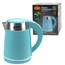 Електрочайник BITEK BT-7931 нержавіюча сталь 2 л блакитний (RZN-23102968)