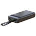 Універсальна мобільна батарея 30000 mAh XO PR156 22.5 W повербанк з дисплеєм чорний (RZN-23101344)