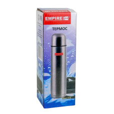 Термос нержавіюча сталь 0.35 л Empire 1374 Крафт у чохлі сріблястий (RZN-23102584)