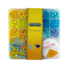 Набір для дитячої творчості PL-15/01/02 виготовлення прикрас блакитний з жовтим (RZN-23102614)