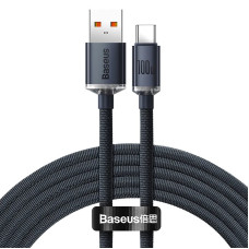 Кабель USB/Type-C 2 м Baseus Crystal Shine 100 Вт чорний (RZN-23106797)