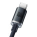 Кабель USB/Type-C 2 м Baseus Crystal Shine 100 Вт чорний (RZN-23106797)