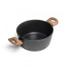 Каструля мармурове покриття Hölmer CR-1342-FAMWL Natural з кришкою 4.2 л чорний (RZN-23105720)