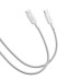 Кабель Type-C/Type-C 2 м Xiaomi Braided 120 Вт 6 А білий (RZN-23105773)