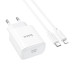 Зарядний пристрій з кабелем Type-C/Apple Lightning 1 м HOCO C76A Pro Majestic 30 W 12 V 2.5 A білий (RZN-23105879) Зарядний пристрій з кабелем Type-C/Apple Lightning 1 м HOCO C76A Pro Majestic 30 W 12 V 2.5 A білий (RZN-23105879)