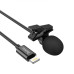 Мікрофон конденсаторний петличний HOCO L14 Lavalier Apple Lightning для смартфона чорний (RZN-23105081)