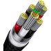 Кабель 3в1 USB/Apple Lightning+Type-C+microUSB 1.2 м Baseus Flash Series синій (RZN-23101585)