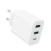 Зарядний блок живлення 2xUSB+Type-C BOROFONE BA105A Stellar 15 W 5 V 3 A білий (RZN-23106536)