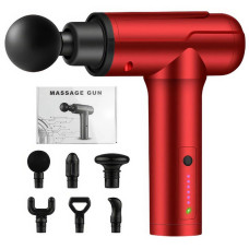 Масажер портативний Fascial BG-128/MG-201 перкусійний червоний (RZN-23103189)
