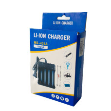 Зарядний пристрій 4x18650 Li-ion Charger MS-404A 1200mA 4.2В чорний (RZN-23095773)