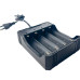 Зарядний пристрій 4x18650 Li-ion Charger MS-404A 1200mA 4.2В чорний (RZN-23095773)