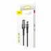 Кабель USB/Apple Lightning 1 м Baseus Cafule Cable Special Edition 2.4 А чорний (RZN-23098652)