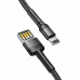 Кабель USB/Apple Lightning 1 м Baseus Cafule Cable Special Edition 2.4 А чорний (RZN-23098652)