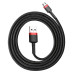 Кабель USB/micro-USB 1 м Baseus Cafule 2.4 А чорний з червоним (RZN-23101592)
