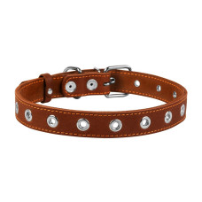 Нашийник для собак М Collar 02446 шкіра 25 мм безрозмірний 60 см коричневий (RZN-23100839)
