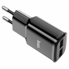 Зарядний блок живлення 2хUSB HOCO C88A Star 5 V 2.4 A чорний (RZN-23098768)