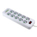Мережевий фільтр-подовжувач 10 розеток D10 4хUSB/Type C 10 А 5 м білий (RZN-23105852) Мережевий фільтр-подовжувач 10 розеток D10 4хUSB/Type C 10 А 5 м білий (RZN-23105852)