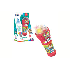 Іграшковий мікрофон Kids Hits LH16\004 зі звуковими та світловими ефектами 20 см червоний (RZN-23100385)