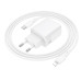 Зарядний пристрій з кабелем Tурe-C/Apple Lightning 1 м BOROFONE ВN28 30 W 2.5 А 12 V білий (RZN-23102065)