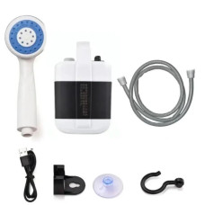 Душ портативний кемпінговий USB Travel shower на акумуляторі білий з синім (RZN-23096179)