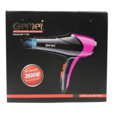 Фен з іонізацією Gemei GM-1766 2600 Вт чорний з фіолетовим (RZN-23094186)