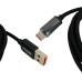 Кабель USB/Type-C 1 м ESSAGER EXCT-XY01-P Digital Display 100 Вт 7 А чорний (RZN-23101120)