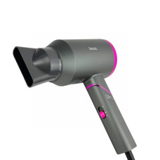 Фен дорожній HOCO HP13 Plus 1600 Вт складана ручка чорний з рожевим (RZN-23101125)