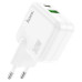Зарядний блок живлення Type-C+USB HOCO C111A Lucky 30 W 3 A білий (RZN-23100577)