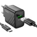 Зарядний пристрій з кабелем USB/Type-C 1 м HOCO CS21A Rich 18 W 9 V 2 А чорний (RZN-23105769) Зарядний пристрій з кабелем USB/Type-C 1 м HOCO CS21A Rich 18 W 9 V 2 А чорний (RZN-23105769)