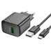 Зарядний пристрій з кабелем USB/Type-C 1 м HOCO CS21A Rich 18 W 9 V 2 А чорний (RZN-23105769) Зарядний пристрій з кабелем USB/Type-C 1 м HOCO CS21A Rich 18 W 9 V 2 А чорний (RZN-23105769)